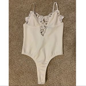 Lulu’s Bodysuit White Lace